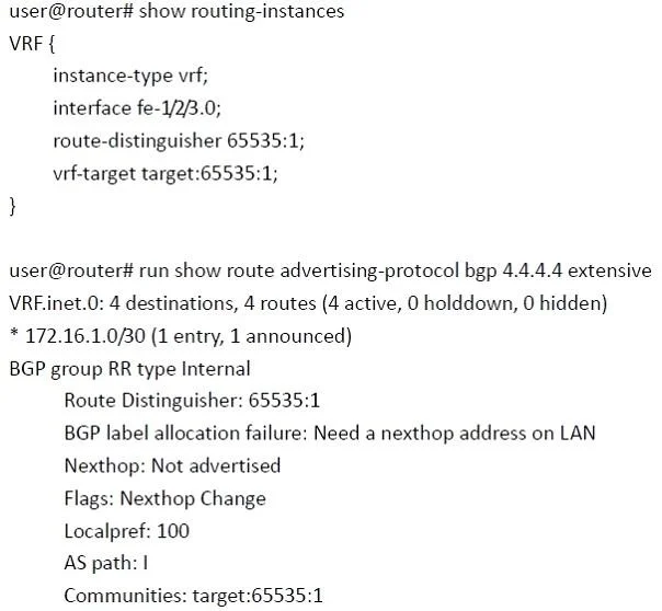 JN0-660 question #242 exhibit