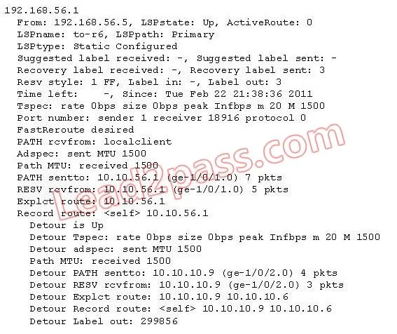 JN0-660 question #125 exhibit