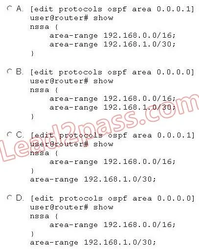 JN0-660 question #43 exhibit 2