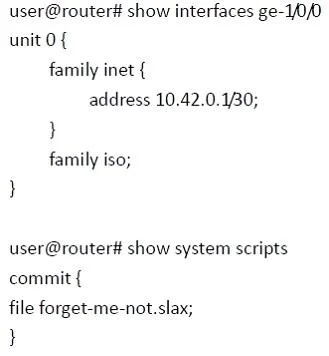 JN0-660 question #224 exhibit 1