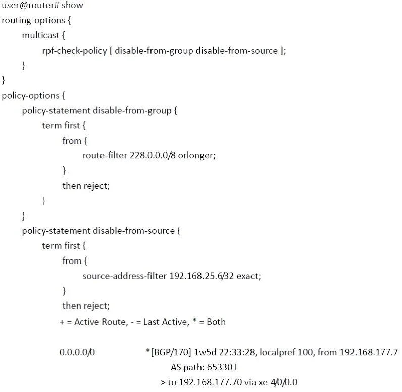 JN0-660 question #200 exhibit