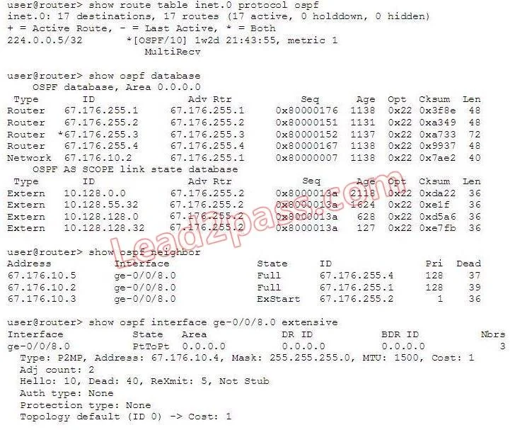 JN0-660 question #175 exhibit