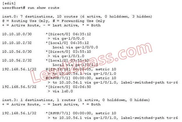 JN0-660 question #45 exhibit