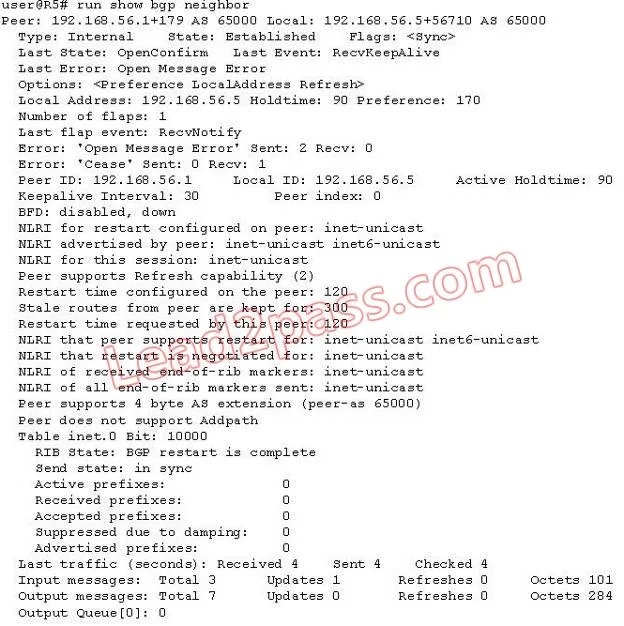 JN0-660 question #146 exhibit