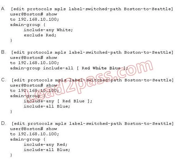 JN0-660 question #170 exhibit 2