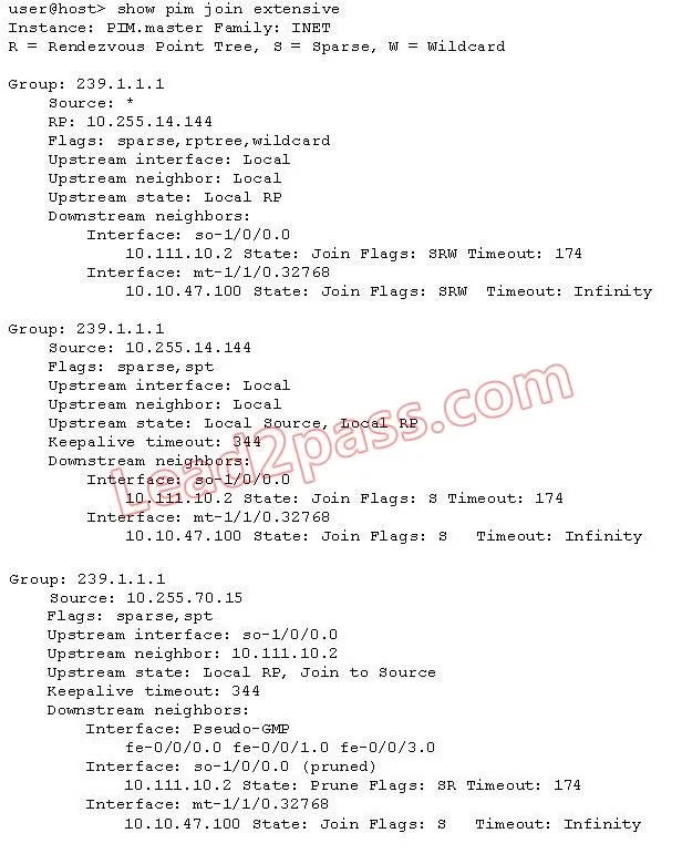 JN0-660 question #9 exhibit