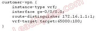 JN0-660 question #138 exhibit 1