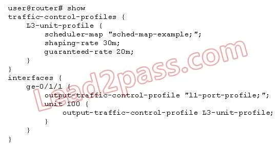JN0-660 question #77 exhibit