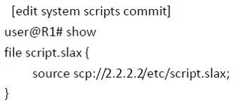 JN0-661 question #134 exhibit