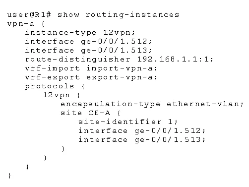 JN0-662 question #14 exhibit