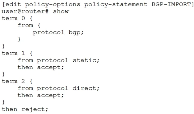 JN0-663 question #215 exhibit