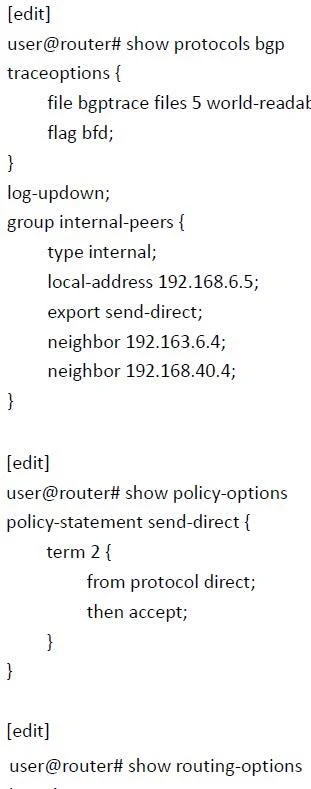 JN0-663 question #78 exhibit