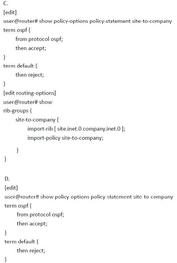 JN0-663 question #87 exhibit 3