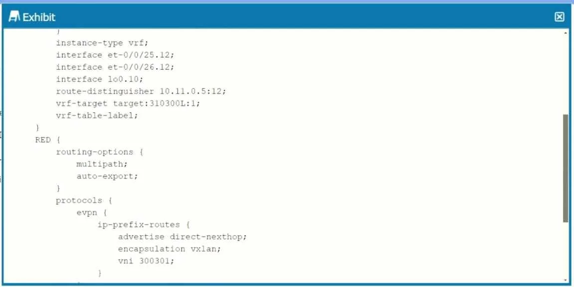 JN0-682 question #26 exhibit 2