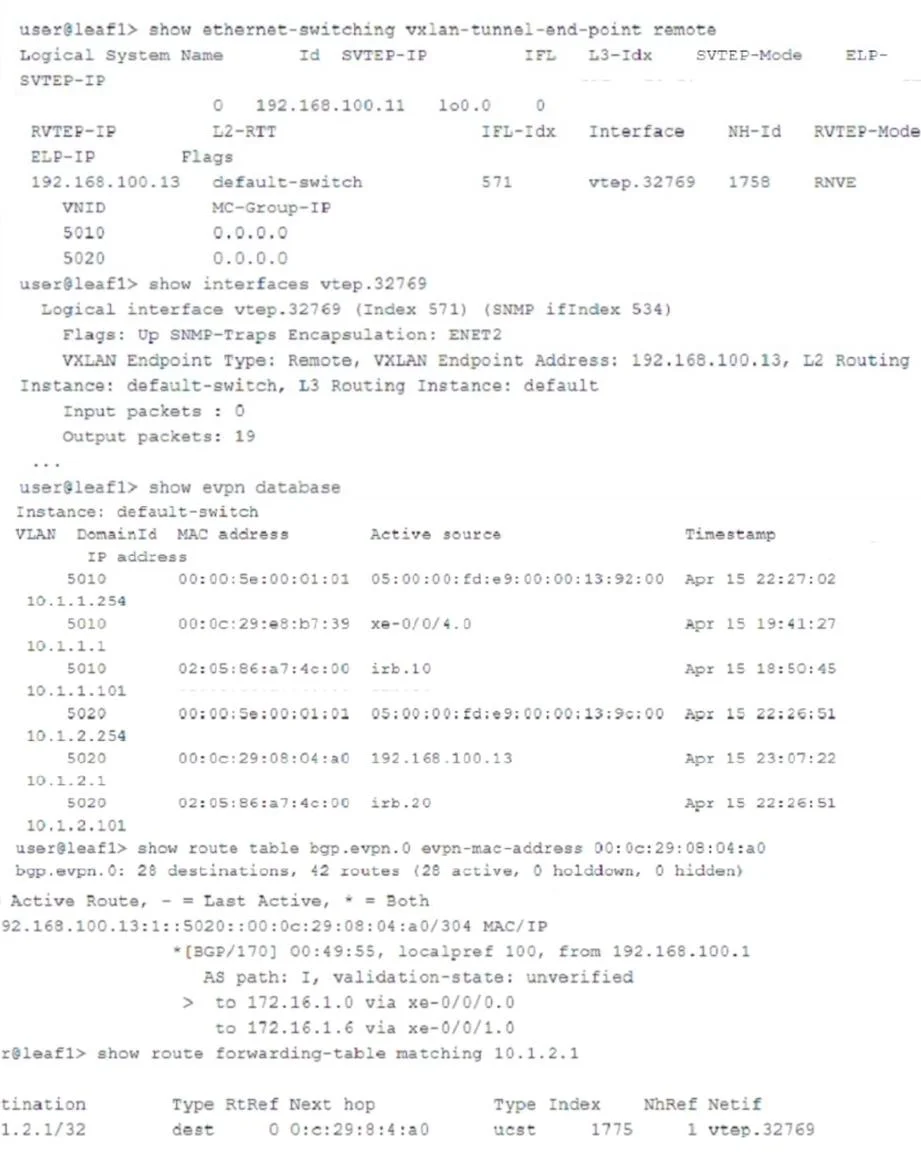 JN0-683 question #35 exhibit
