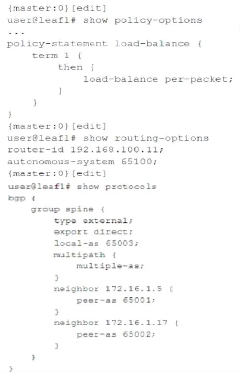 JN0-683 question #41 exhibit