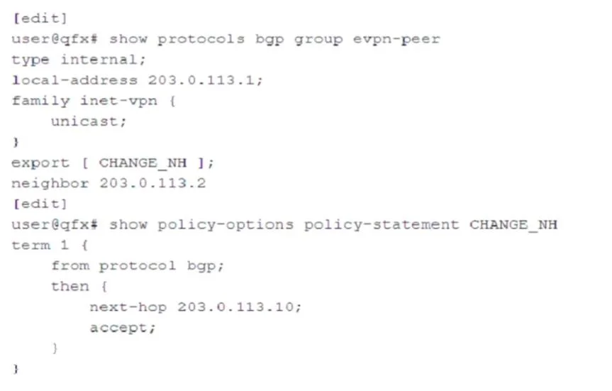 JN0-683 question #60 exhibit