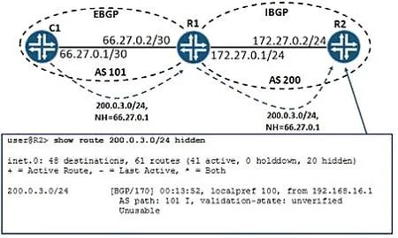JN0-691 question #104 exhibit