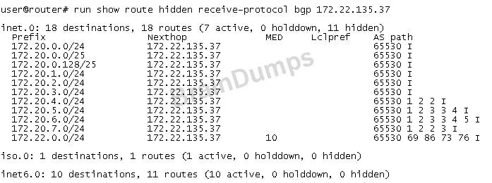 JN0-692 question #22 exhibit
