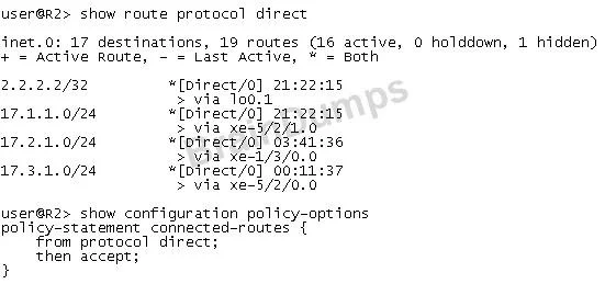 JN0-692 question #23 exhibit 1