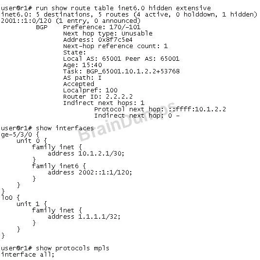 JN0-692 question #19 exhibit 2
