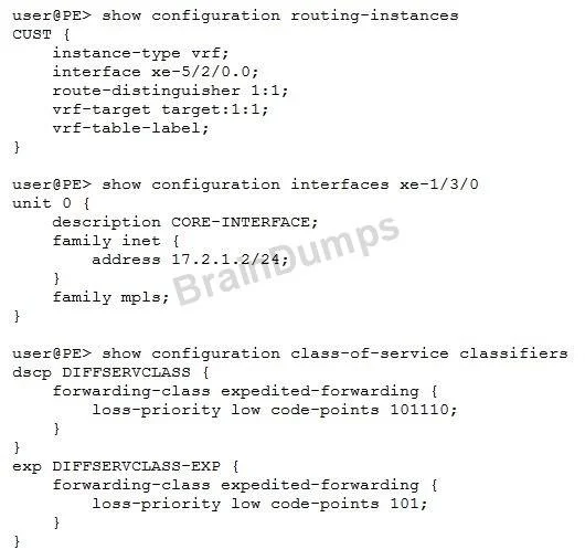 JN0-692 question #38 exhibit