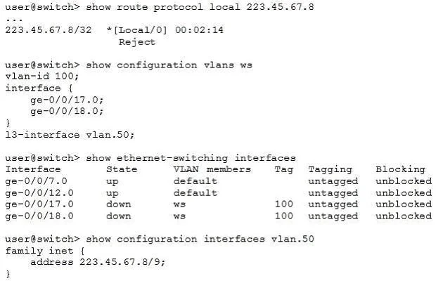 JN0-694 question #11 exhibit