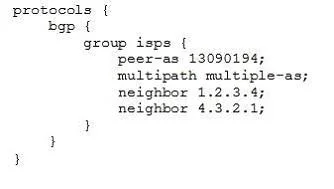 JN0-694 question #14 exhibit