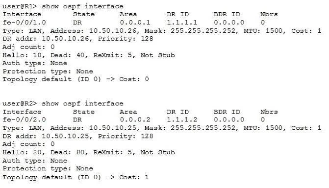 JN0-694 question #12 exhibit