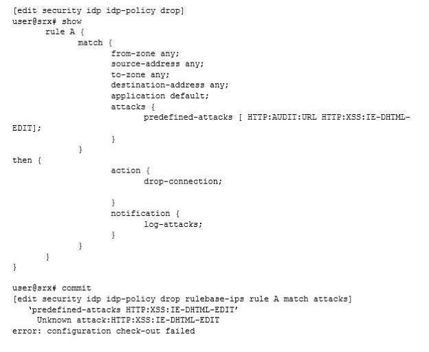 JN0-696 question #63 exhibit