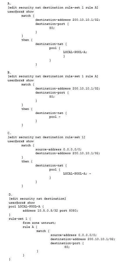 JN0-696 question #47 exhibit 2