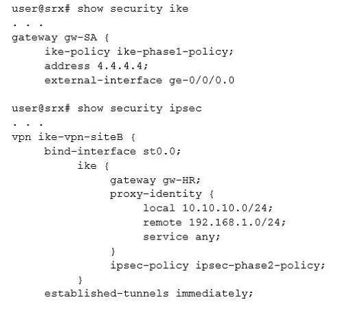 JN0-696 question #54 exhibit
