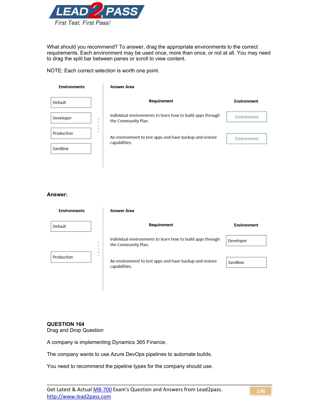 MB-700 question #163 exhibit