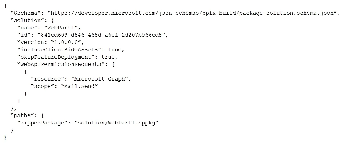 MS-600 question #156 exhibit