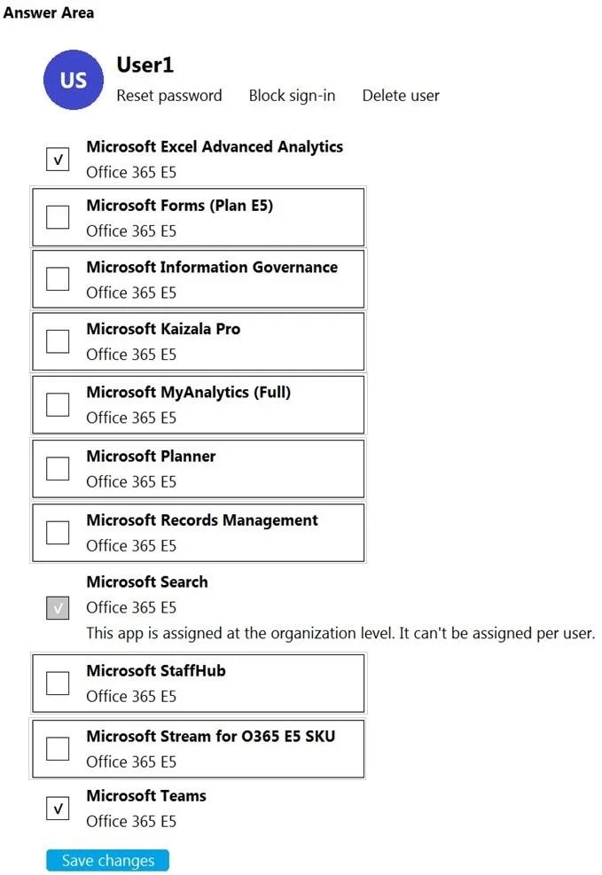 MS-700 question #284 exhibit