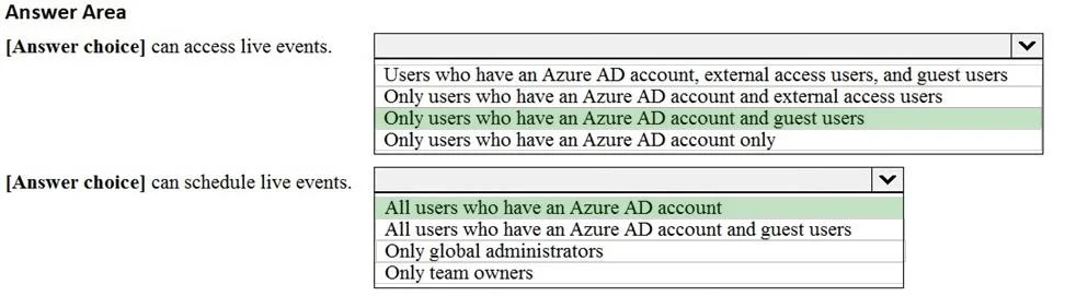 MS-700 question #214 exhibit