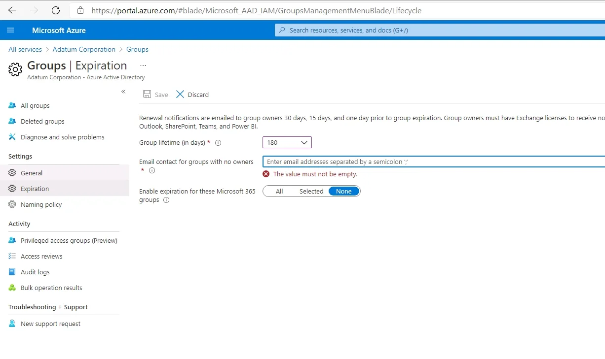 MS-700 question #206 exhibit