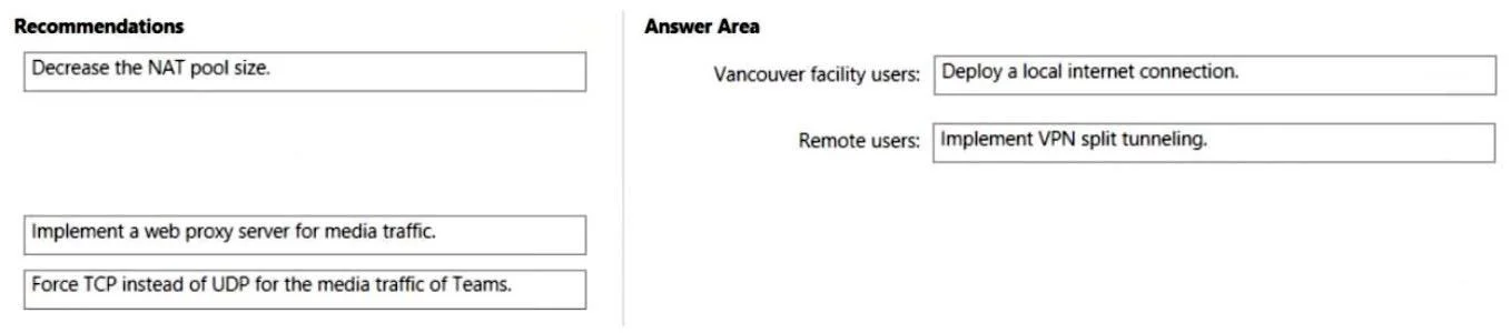 MS-720 question #128 exhibit