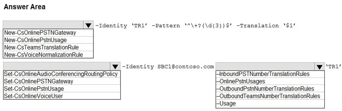 MS-720 question #29 exhibit