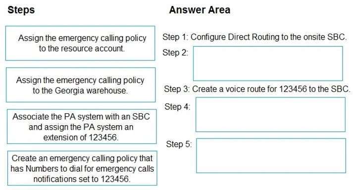 MS-721 question #2 exhibit