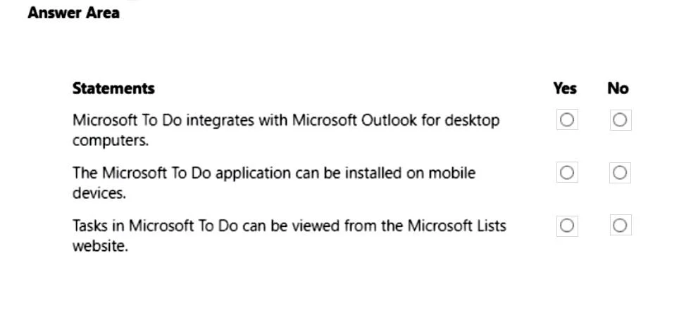 MS-900 question #418 exhibit