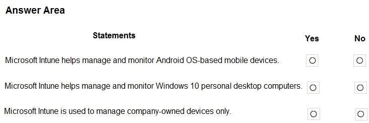 MS-900 question #462 exhibit