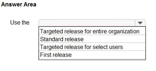 MS-900 question #229 exhibit