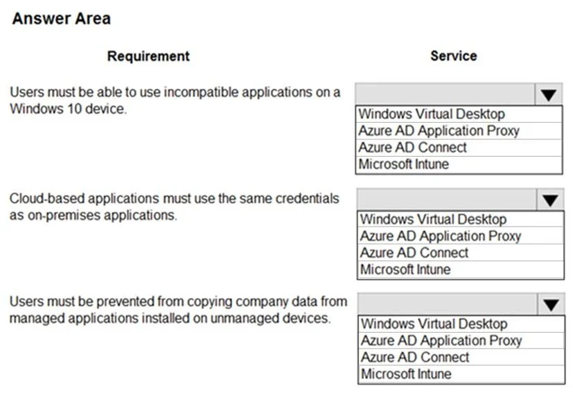 MS-900 question #119 exhibit