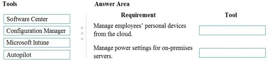MS-900 question #215 exhibit