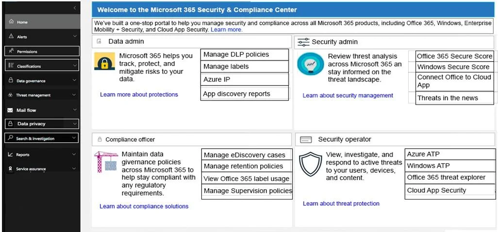 MS-900 question #157 exhibit