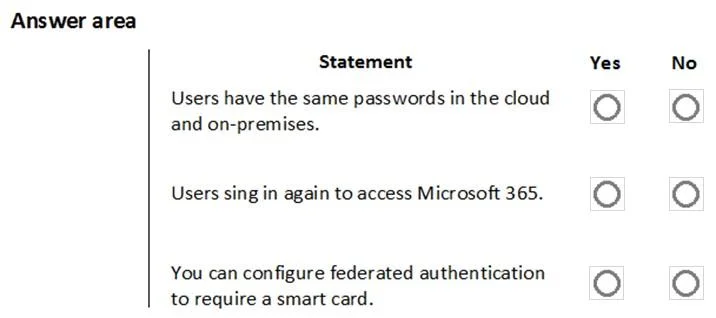 MS-900 question #158 exhibit