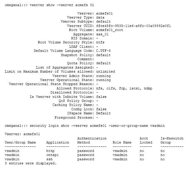 NS0-158 question #5 exhibit