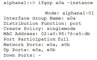 NS0-159 question #1 exhibit