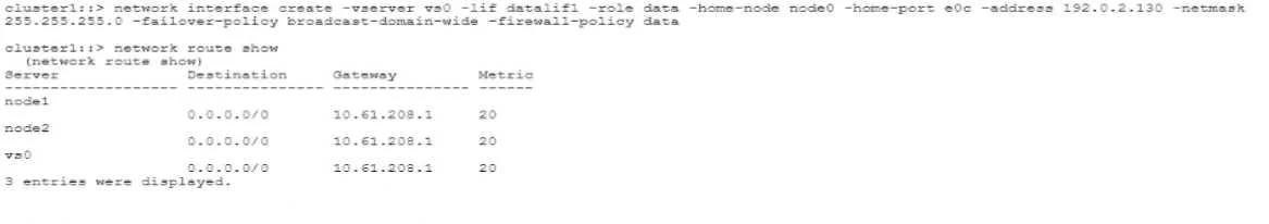 NS0-162 question #105 exhibit
